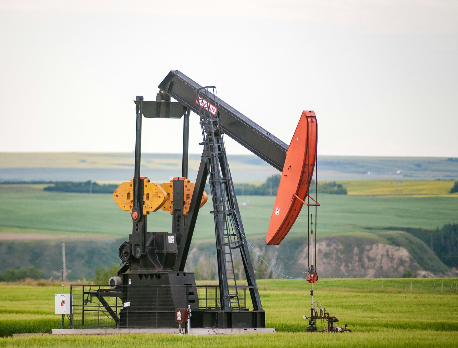Pumpjack on Alberta prairie